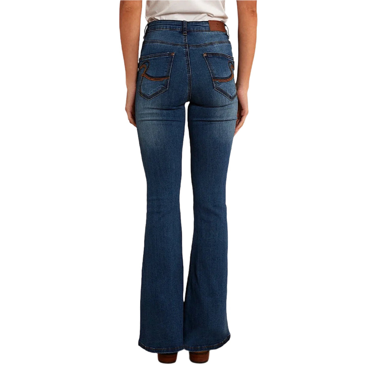 Ringers Western Women’s Bowie Flare Jean - Vintage Blue Wash