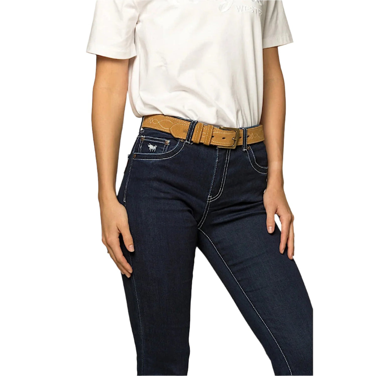Ringers Western Women’s Caroline Mid Rise Bootleg Jean - Indigo Blue