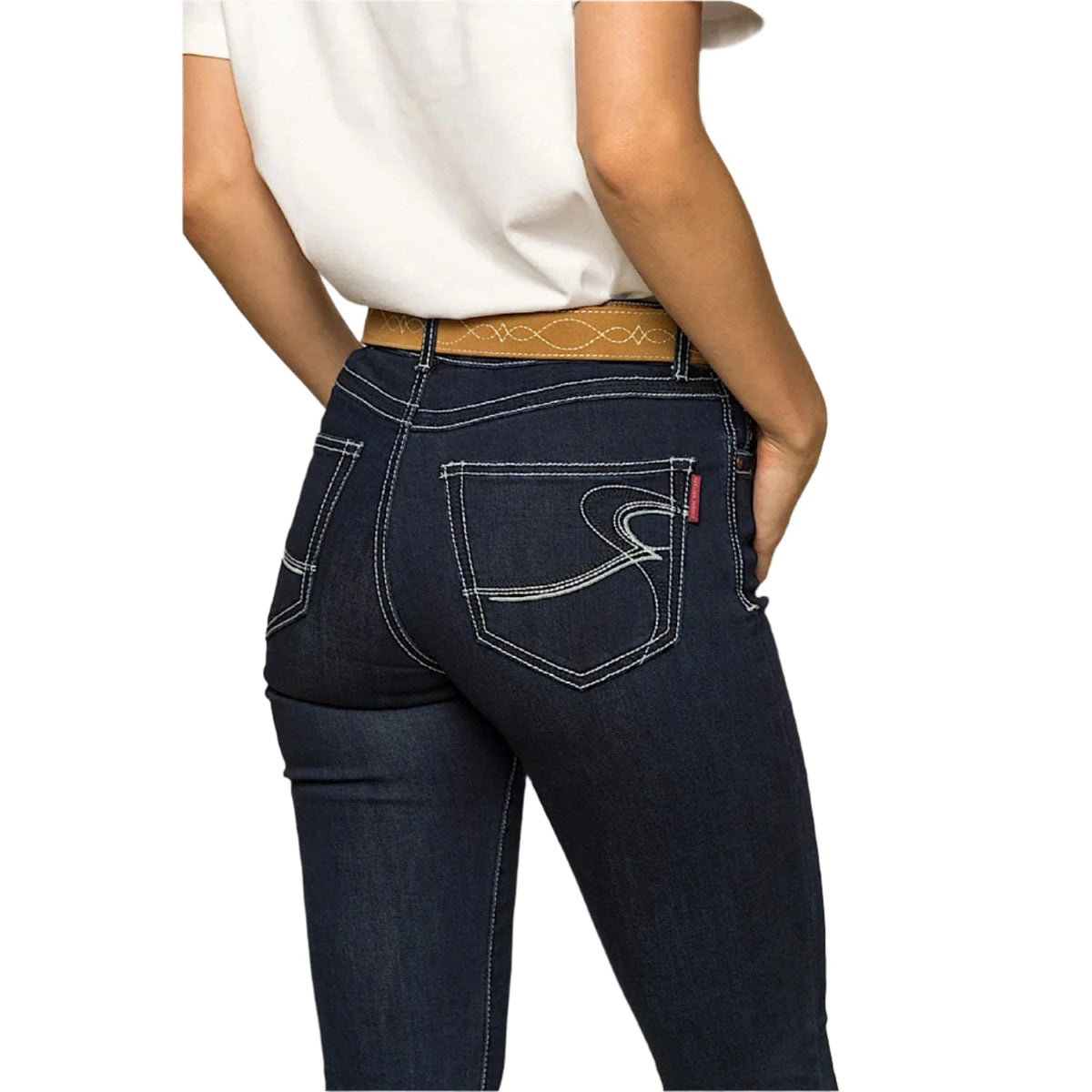 Ringers Western Women’s Caroline Mid Rise Bootleg Jean - Indigo Blue