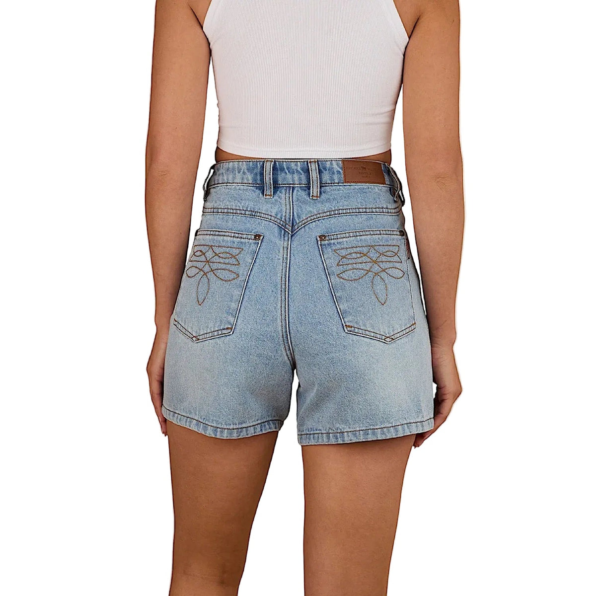 Ringers Western Women’s Charlene Denim Short - Light Blue Wash