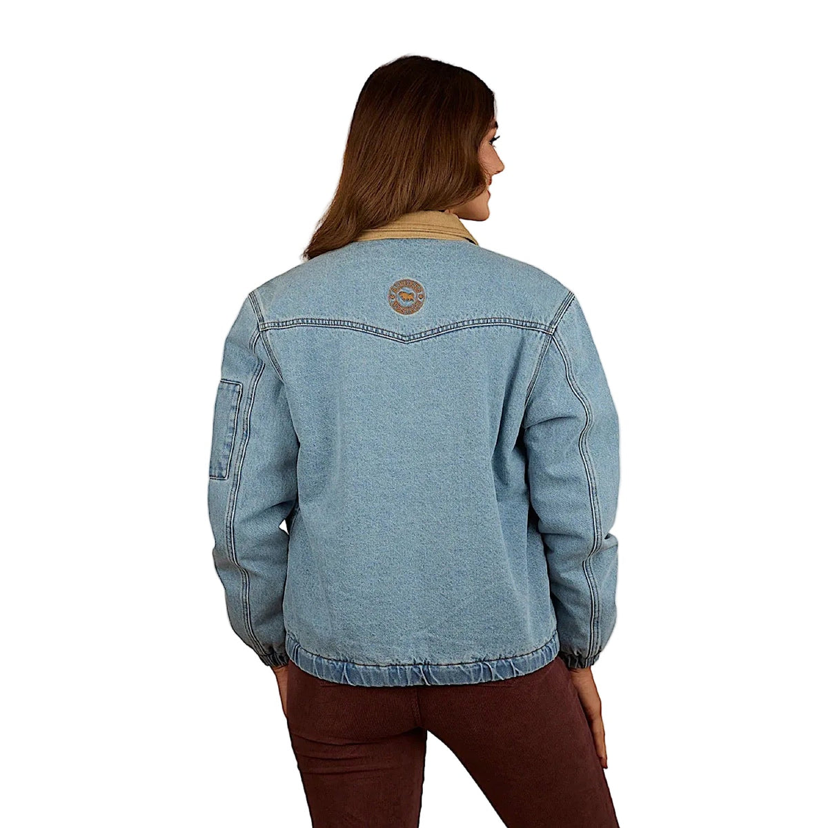 Ringers Western Women’s Charley Western Bomber Jacket - Light Wash Blue