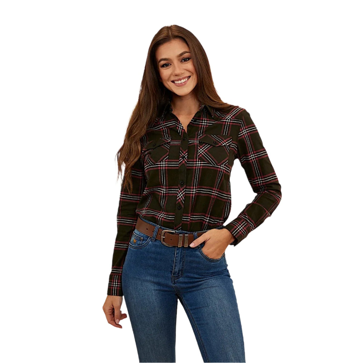 Ringers Western Women’s Clementine Flannel - Charcoal