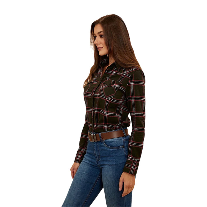Ringers Western Women’s Clementine Flannel - Charcoal