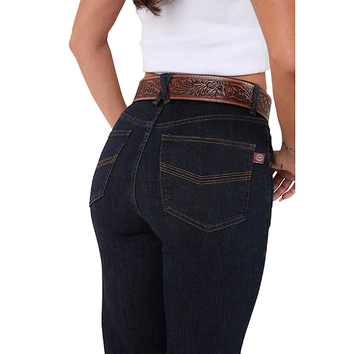 Ringers Western Women’s Edith High Rise Bootleg Jean - Dark Blue