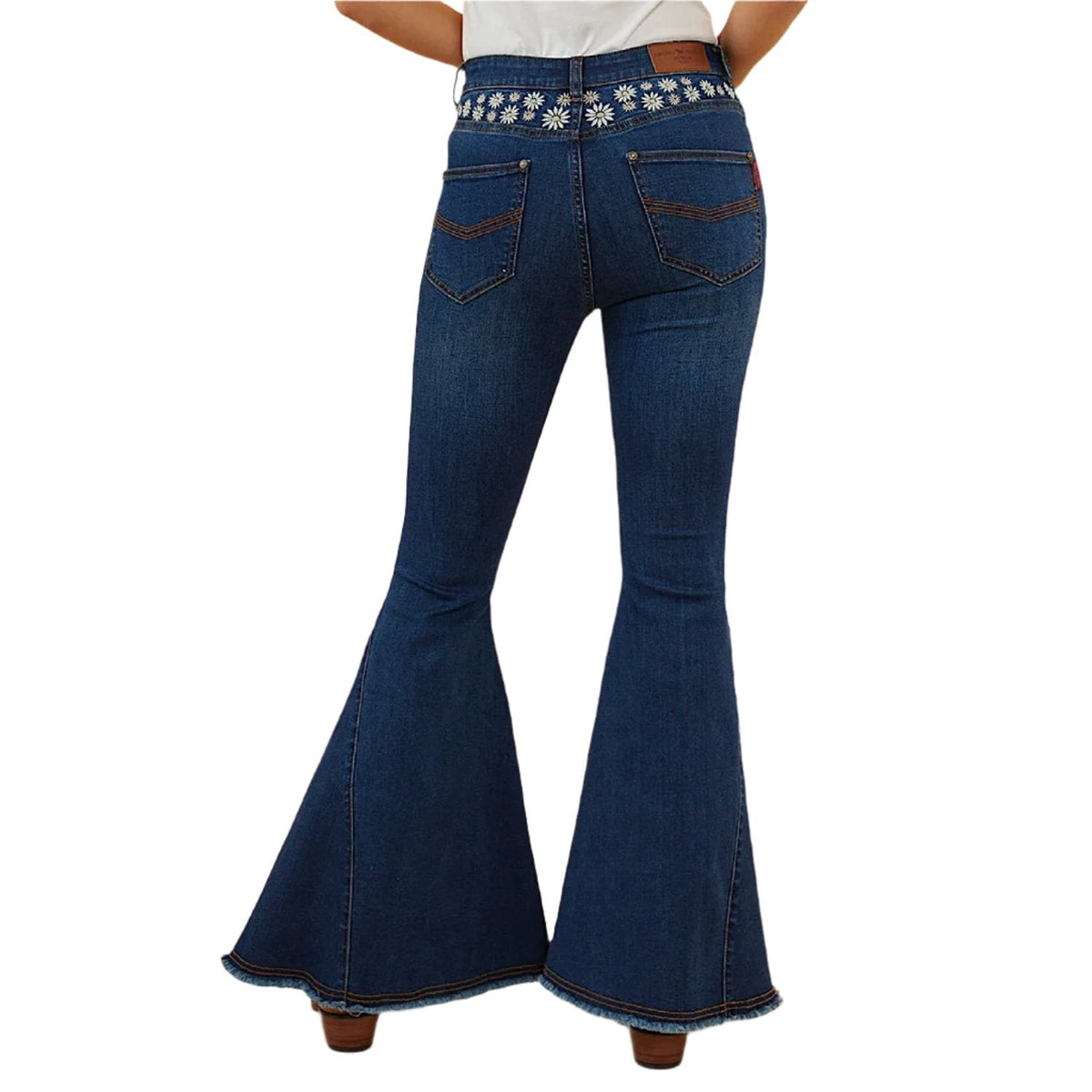 Ringers Western Women’s Fields Super Flare Jean - Classic Blue