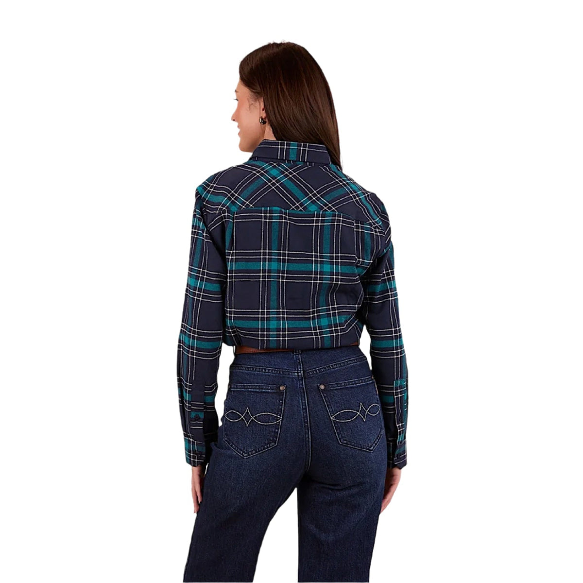 Ringers Western Women’s Fingal Half Button Flannel - Navy