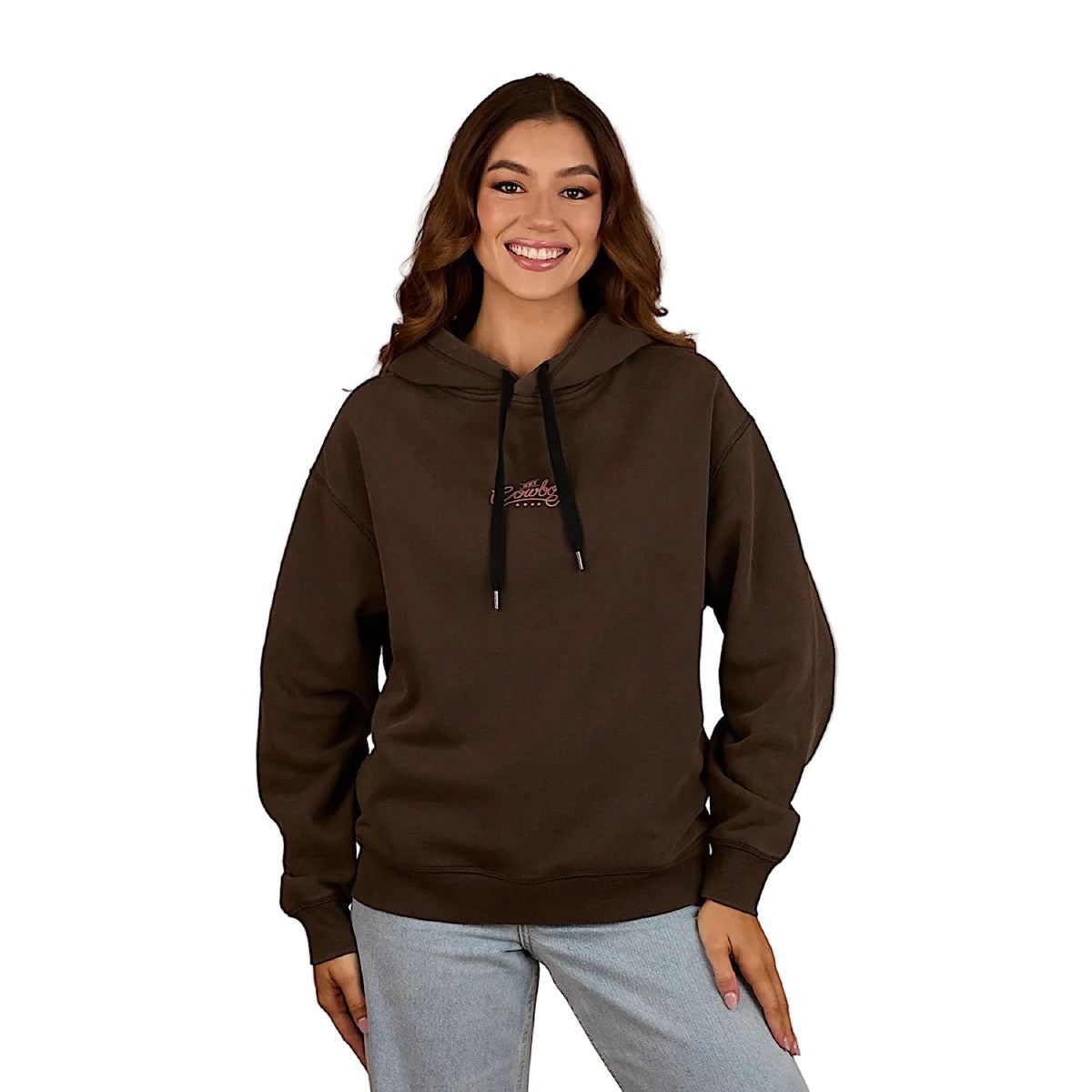 Ringers Western Women’s Hey Cowboy Oversized Hoodie - Charcoal
