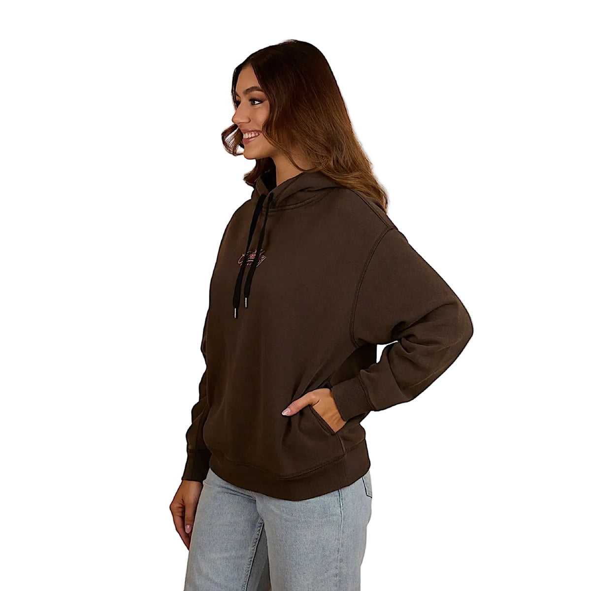 Ringers Western Women’s Hey Cowboy Oversized Hoodie - Charcoal