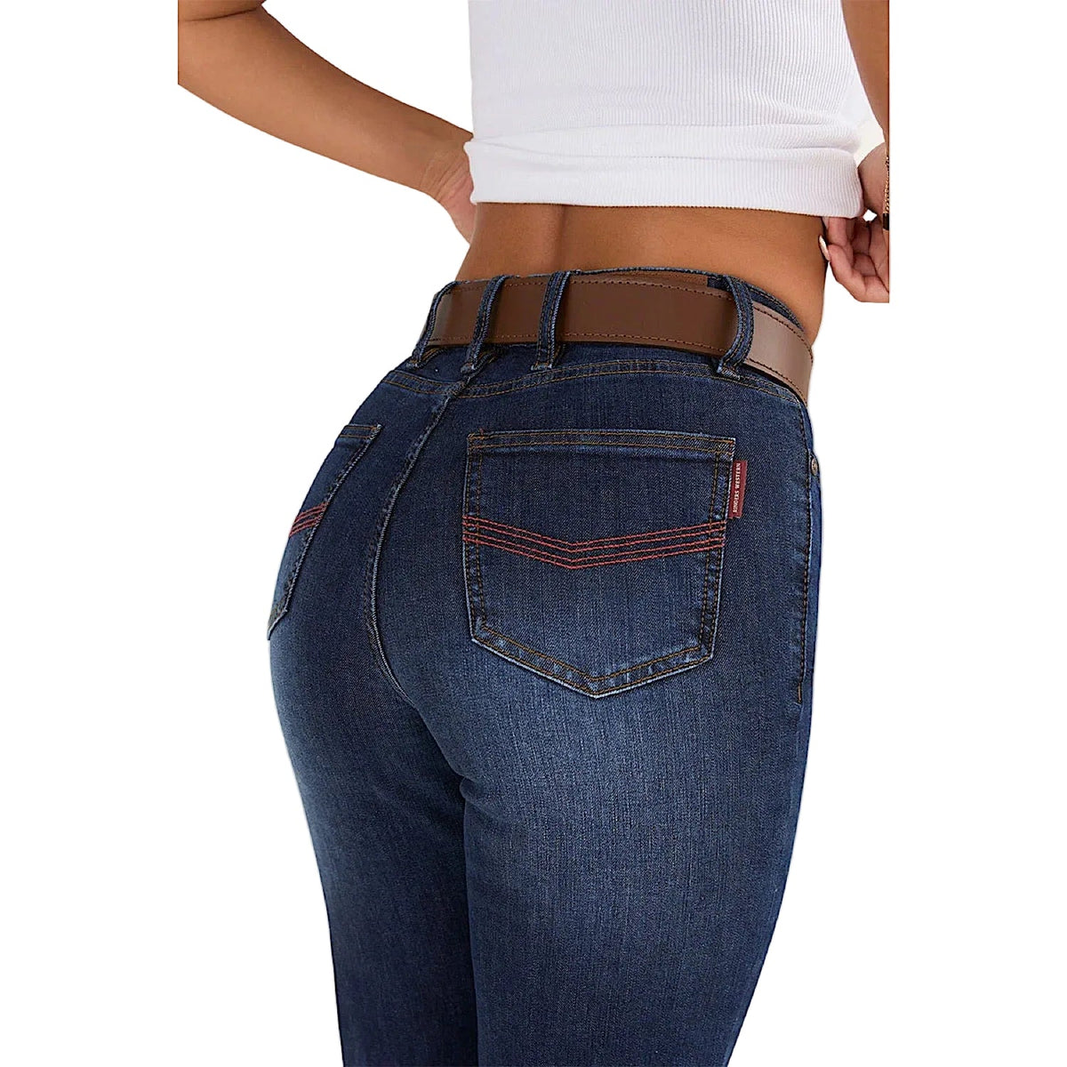 Ringers Western Women’s Indi High Rise Bootleg Jean - Dark Blue