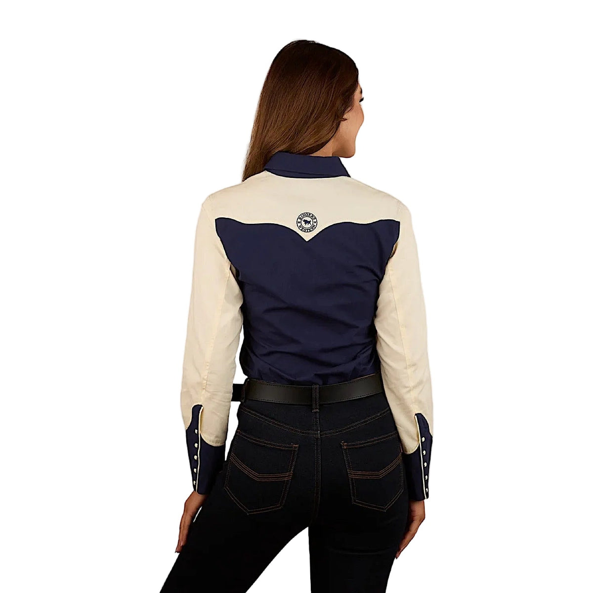 Ringers Western Women’s Jacinta Western Shirt - Navy/Off White