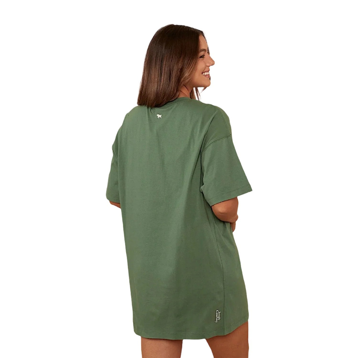 Ringers Western Women’s Journey T-Shirt Dress - Cactus Green