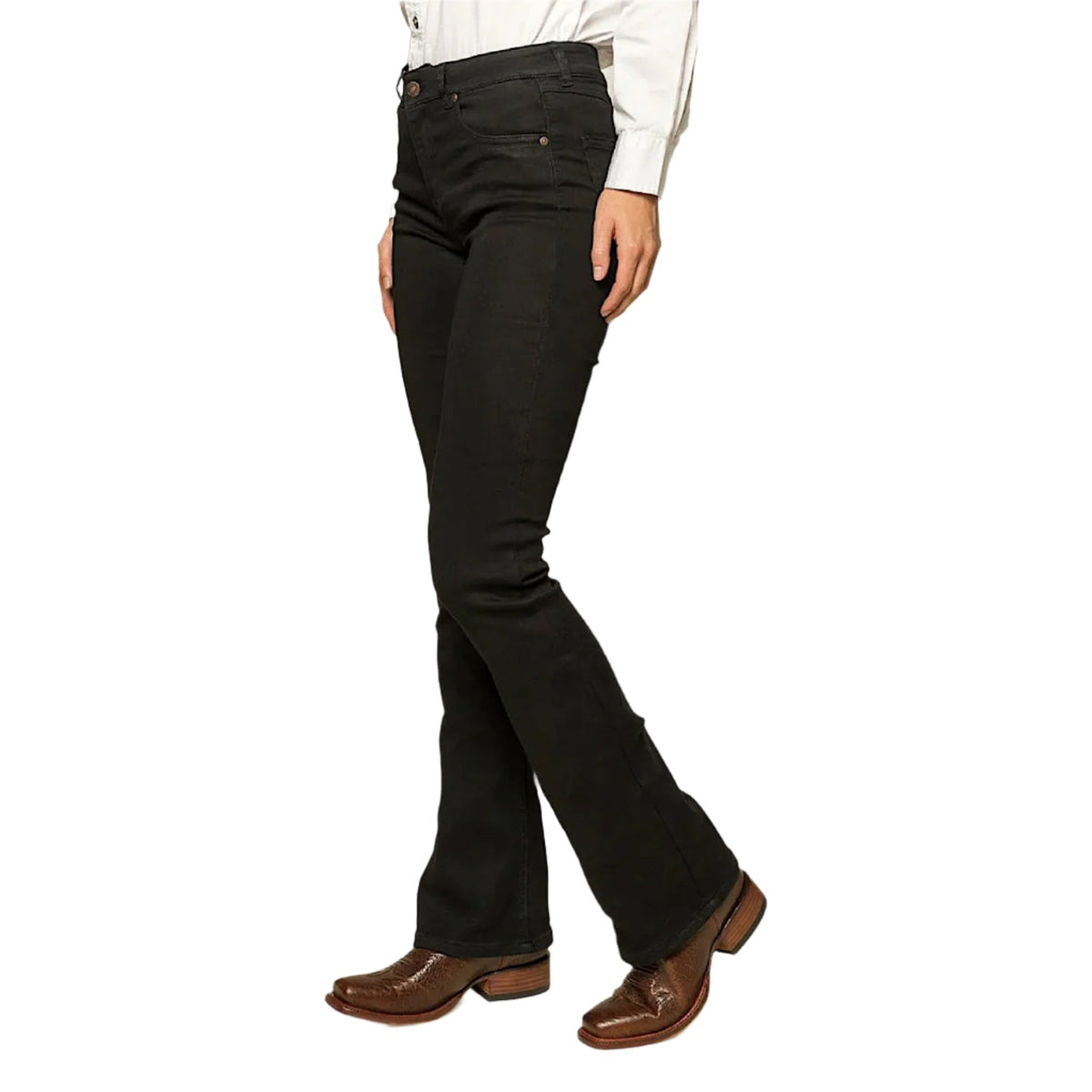 Ringers Western Women’s Katherine Mid Rise Bootleg Jean - Black