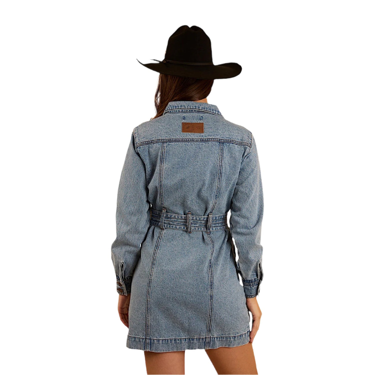 Ringers Western Women’s Korin Mini Dress - Mid Wash Blue