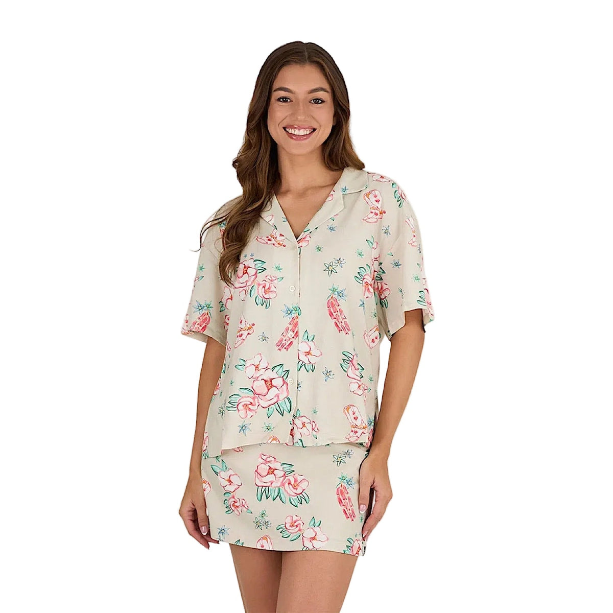 Ringers Western Women’s Last Dance Button Down Shirt - Off White