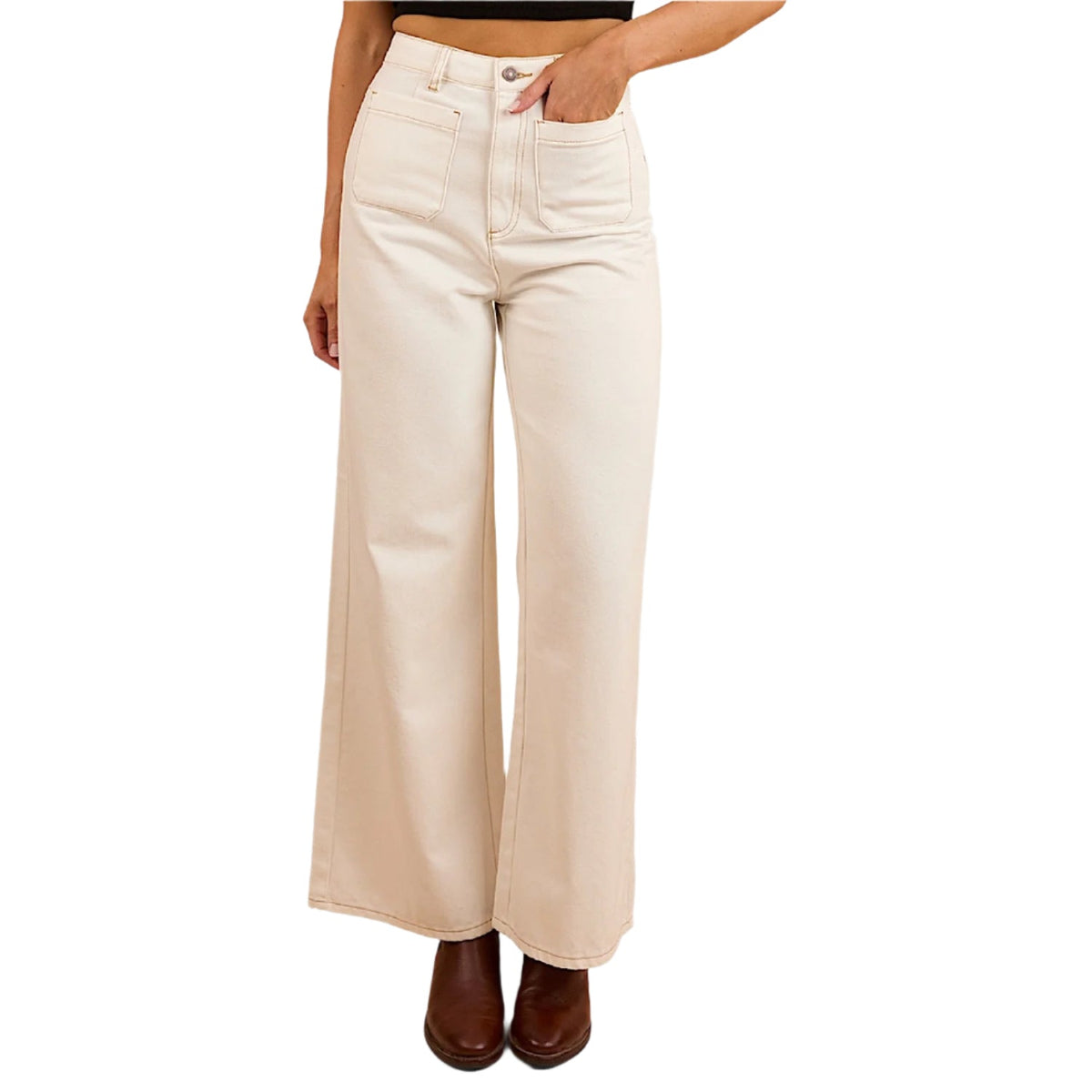 Ringers Western Women’s Milani Wide Leg Pant - Off White