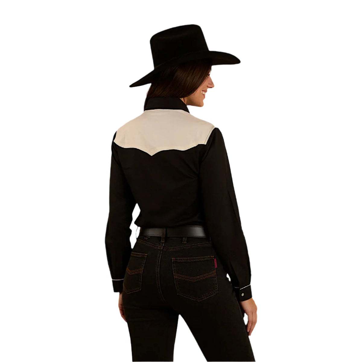 Ringers Western Women’s Musgraves Western Shirt - Black/Off White