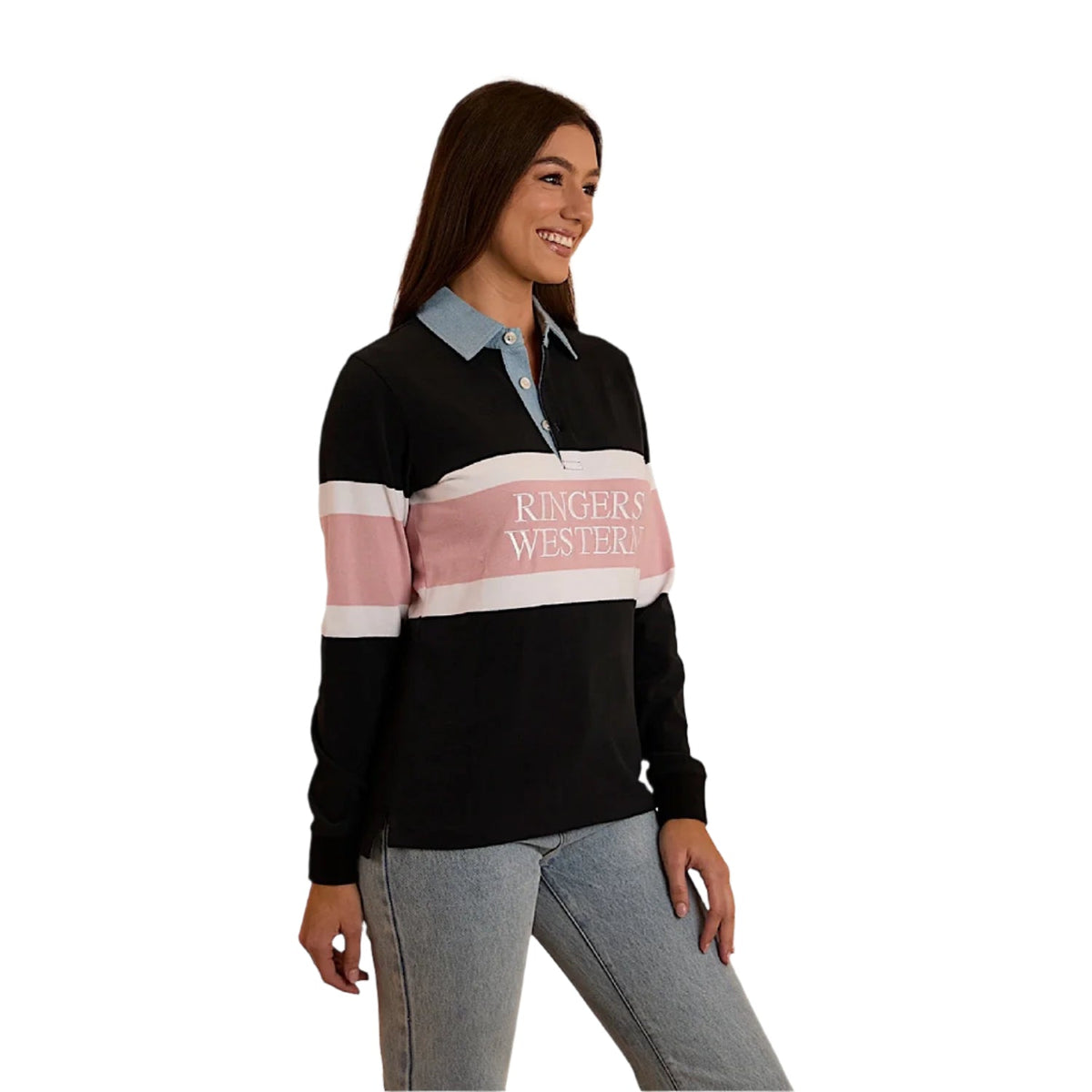 Ringers Western Women’s Pearson Rugby Jersey - Black
