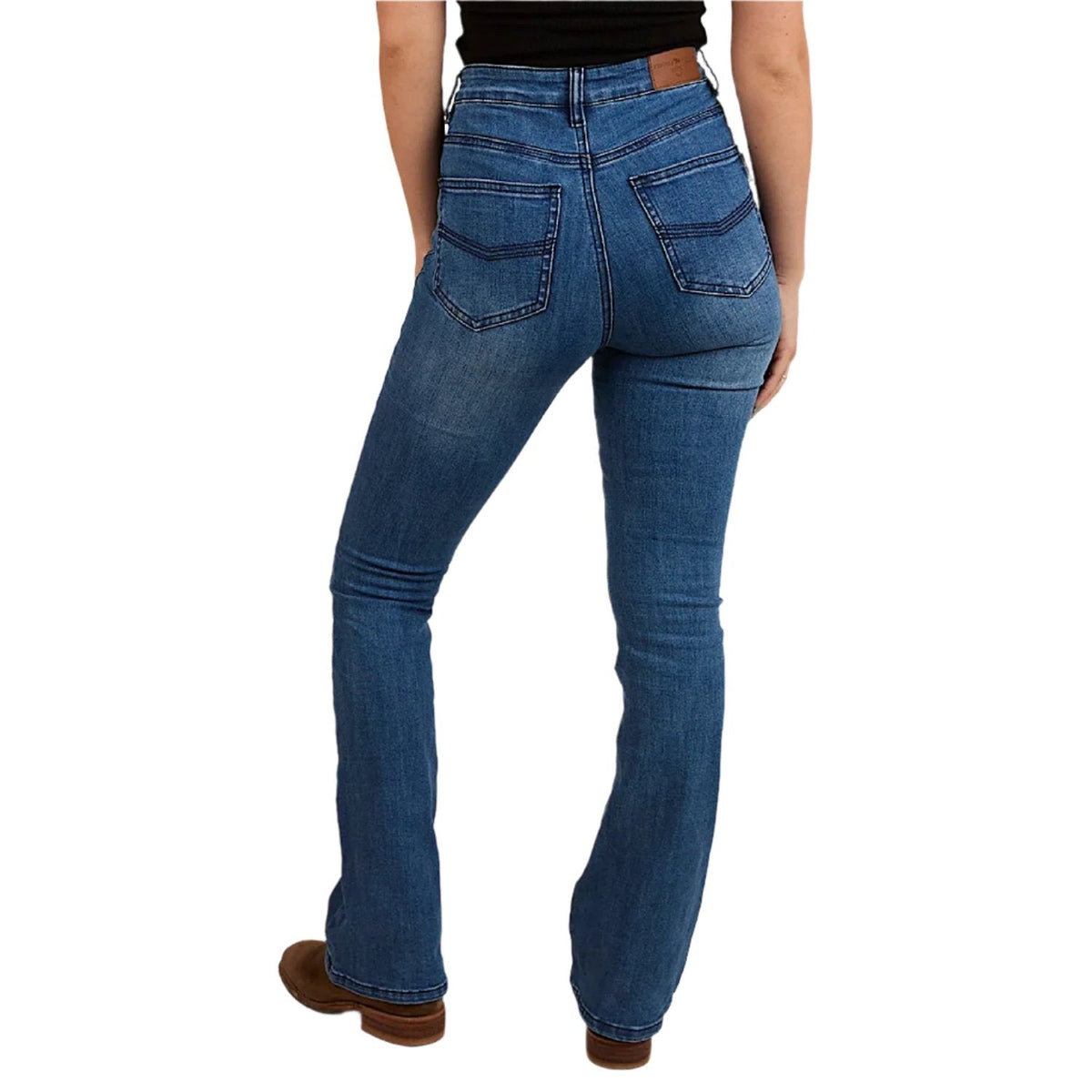 Ringers Western Women’s Penny High Rise Bootleg Jean Coolmax - Vintage Blue