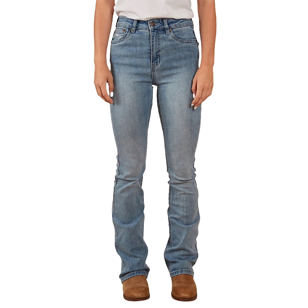 Ringers Western Women’s Penny High Rise Bootleg Jean - Light Blue