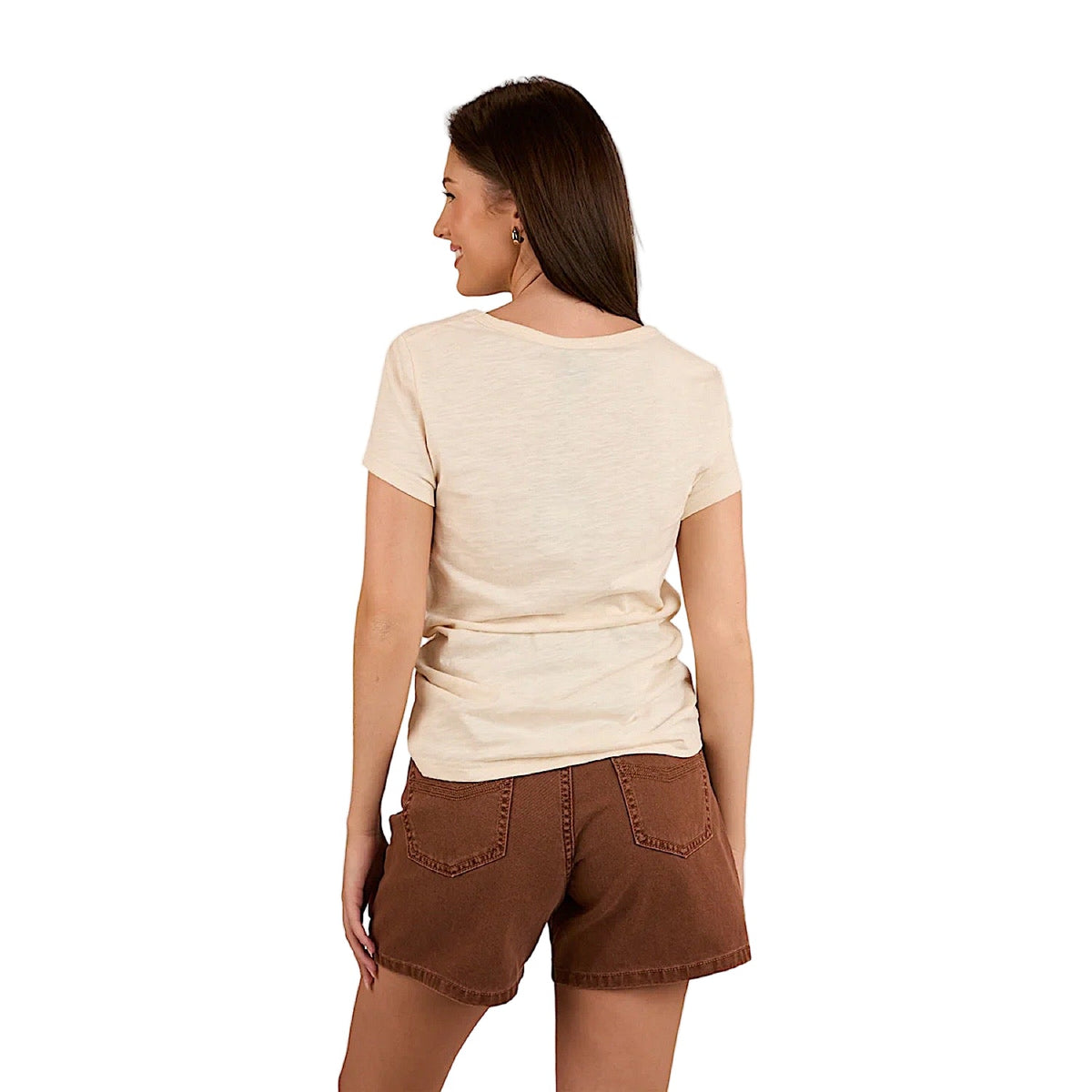 Ringers Western Women’s Quality Goods V-Neck T-Shirt - Off White