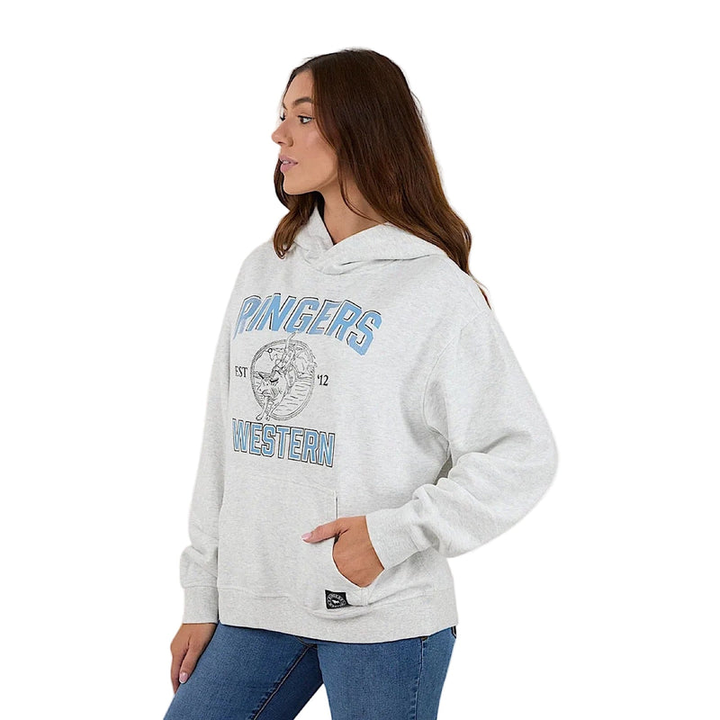 Ringers Western Women’s RW College Oversized Hoodie - Light Grey Marle