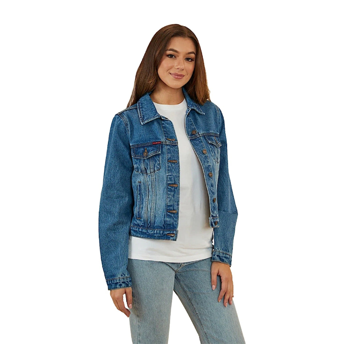 Ringers Western Women’s Scarlett Denim Jacket - Mid Wash Blue