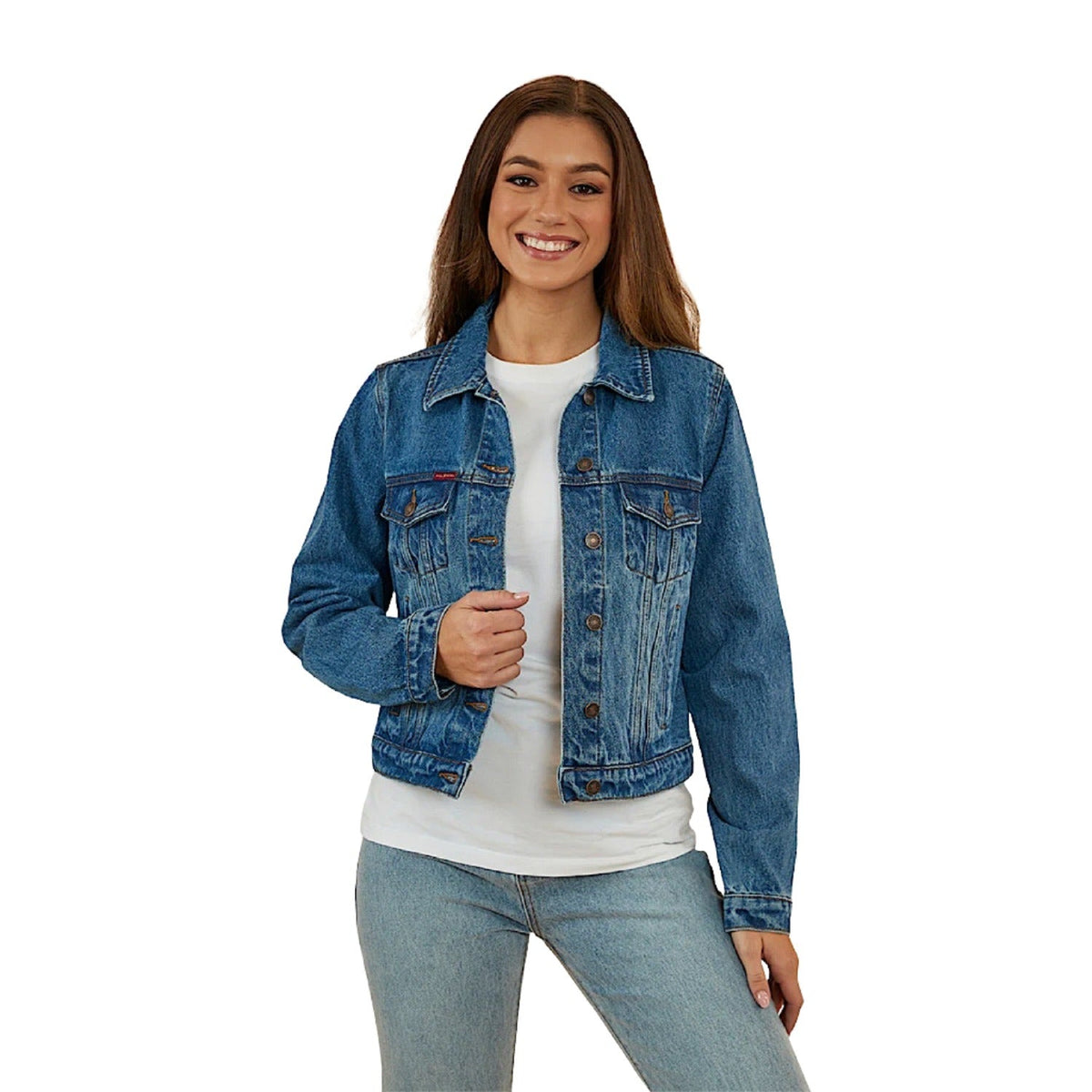 Ringers Western Women’s Scarlett Denim Jacket - Mid Wash Blue