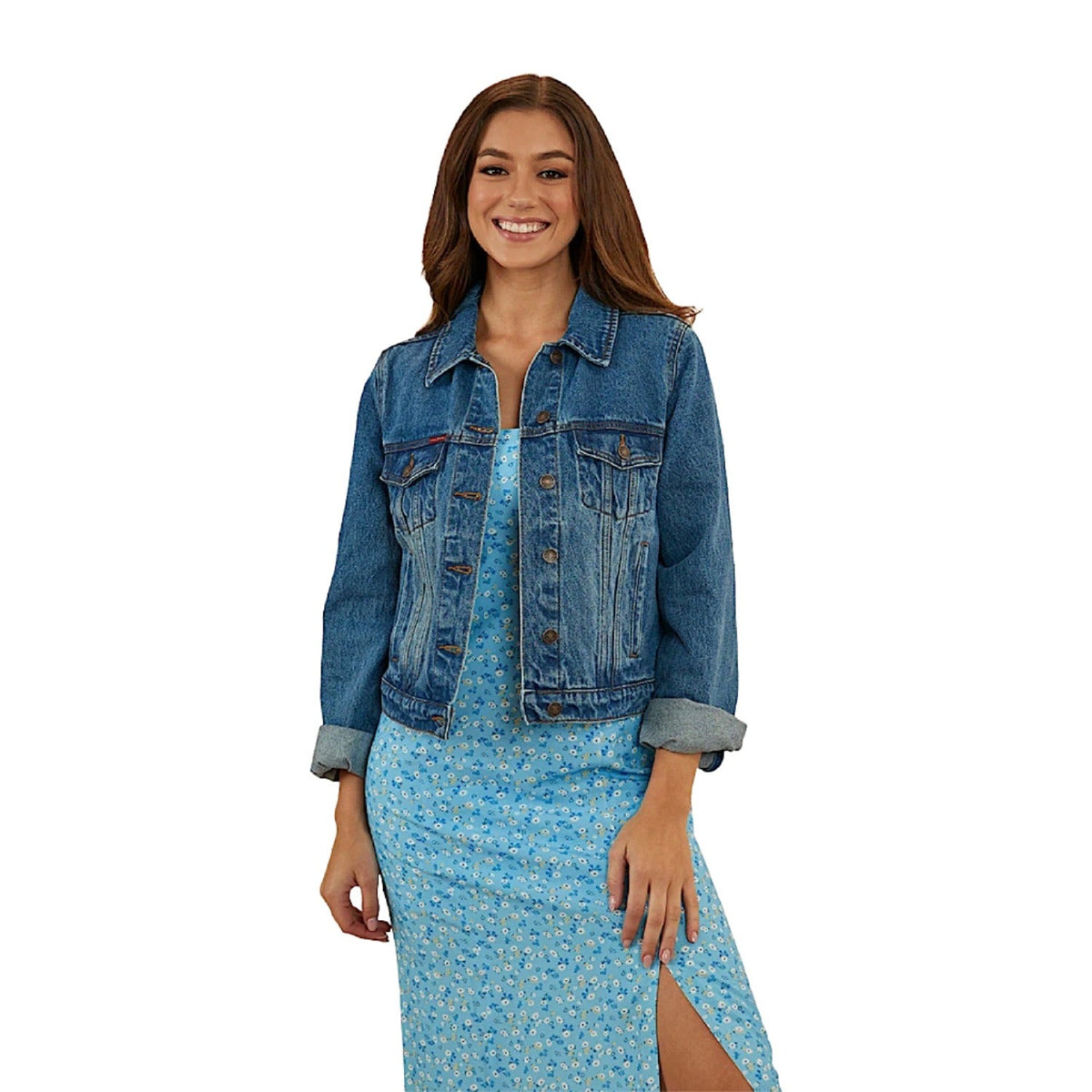 Ringers Western Women’s Scarlett Denim Jacket - Mid Wash Blue