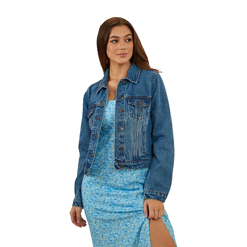 Ringers Western Women’s Scarlett Denim Jacket - Mid Wash Blue