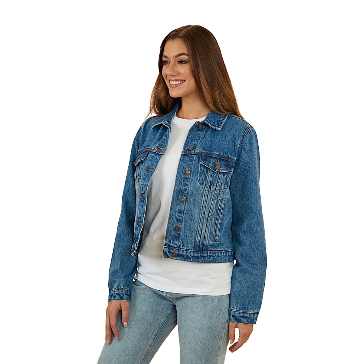 Ringers Western Women’s Scarlett Denim Jacket - Mid Wash Blue