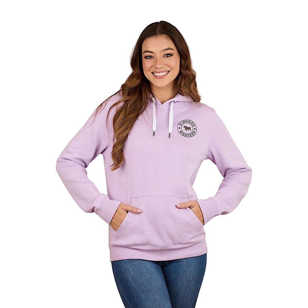 Ringers Western Women’s Signature Bull Women’s Pullover Hoodie - Lavender