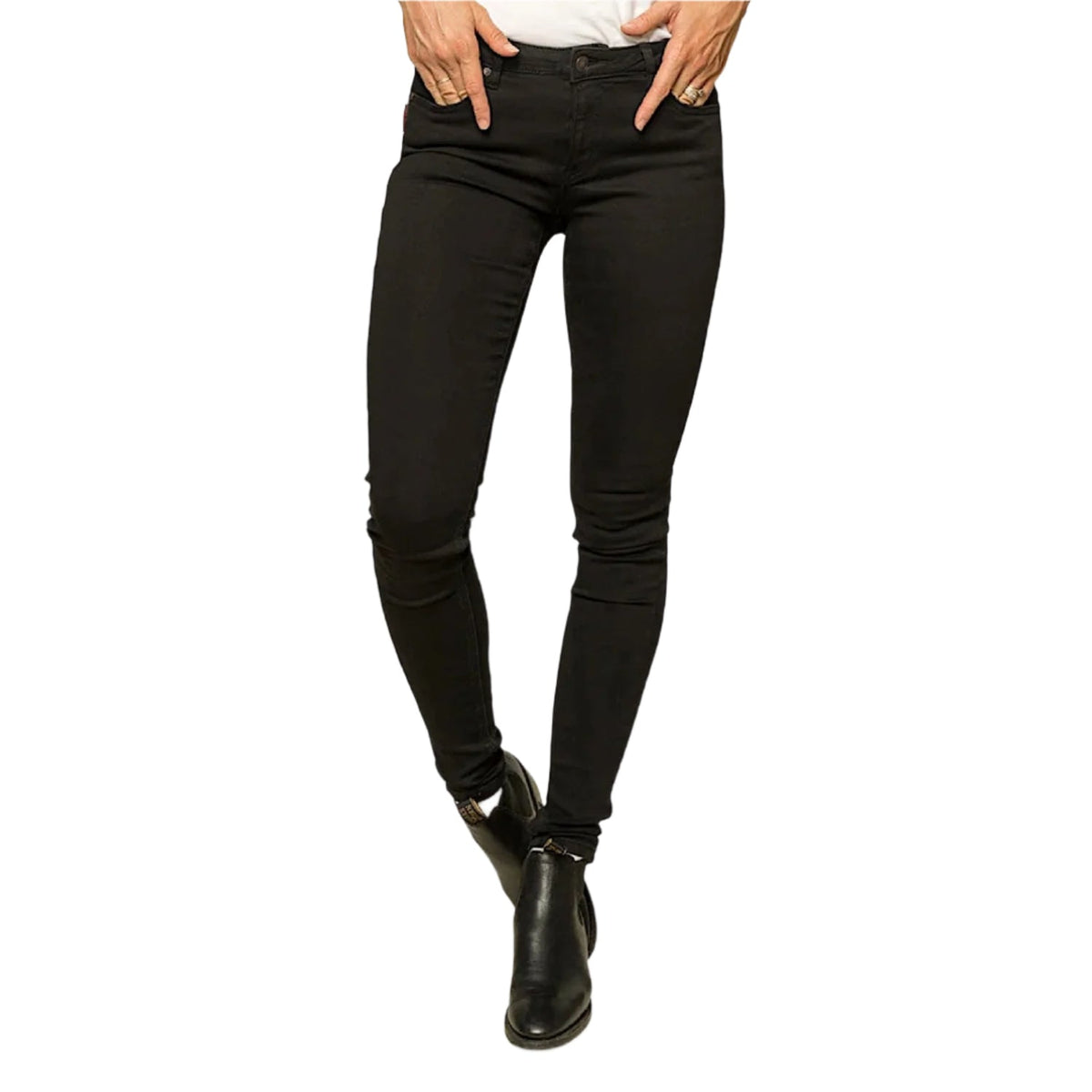 Ringers Western Women’s Sophie Mid Rise Skinny Leg Jeans - Black