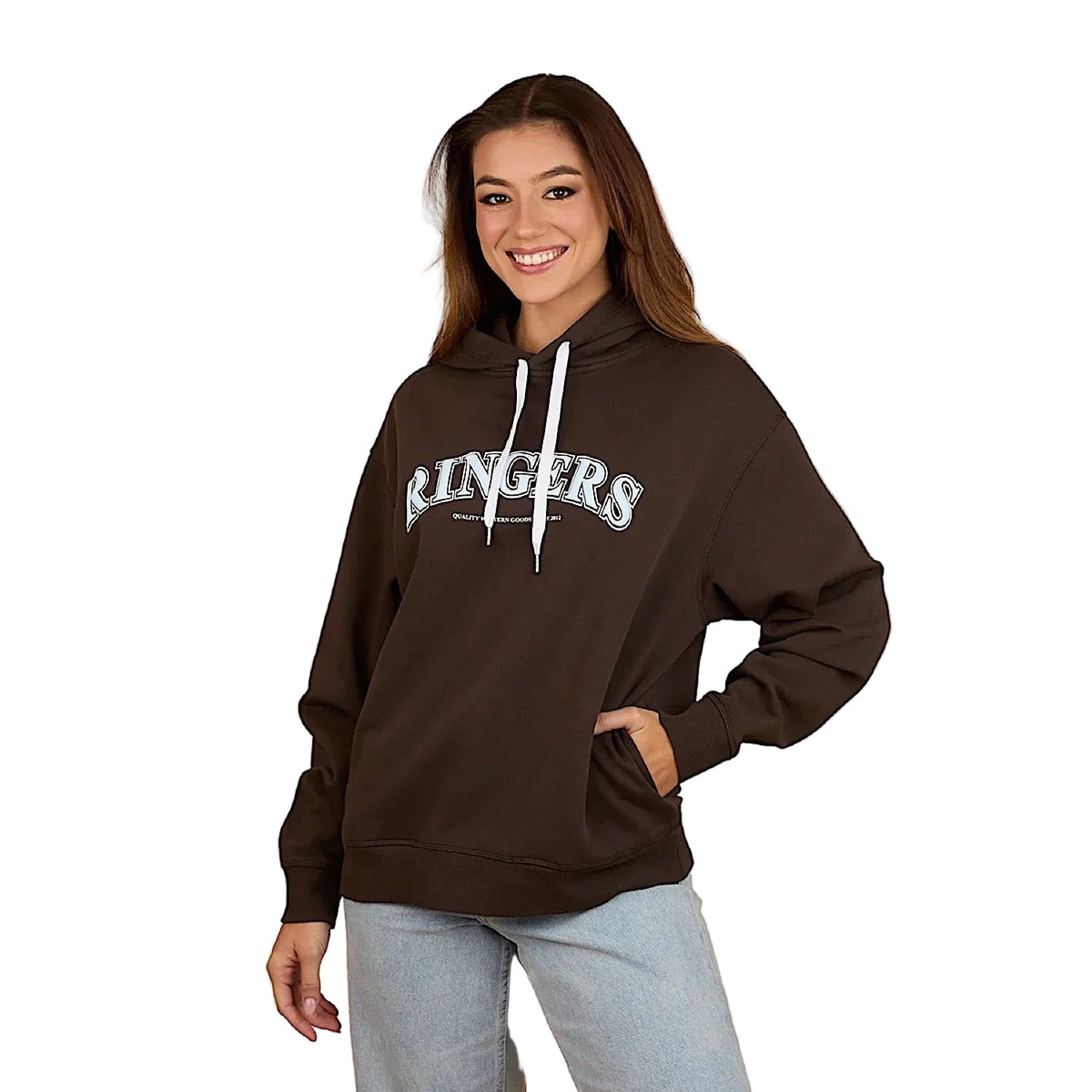 Ringers Western Women’s Varsity Hoodie - Charcoal
