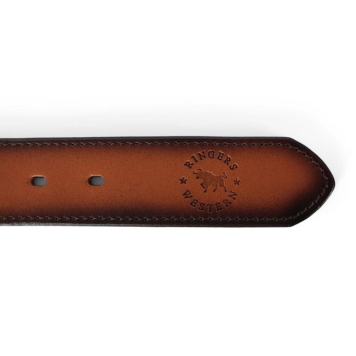 Ringers Western Woodbury Belt - Spice Brown