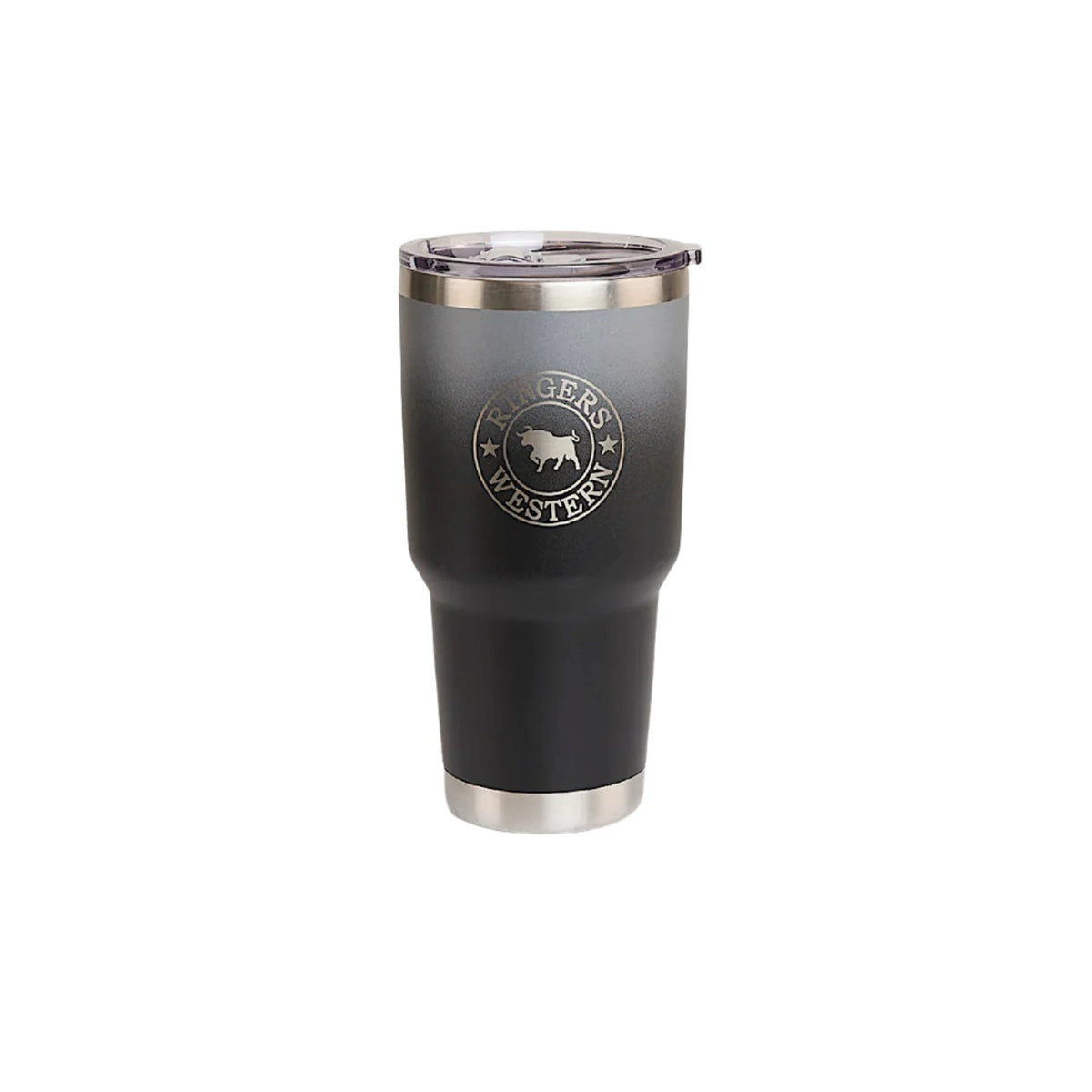 Ringers Western Yarra Powder Coated Insulated Tumbler - Black / Silver