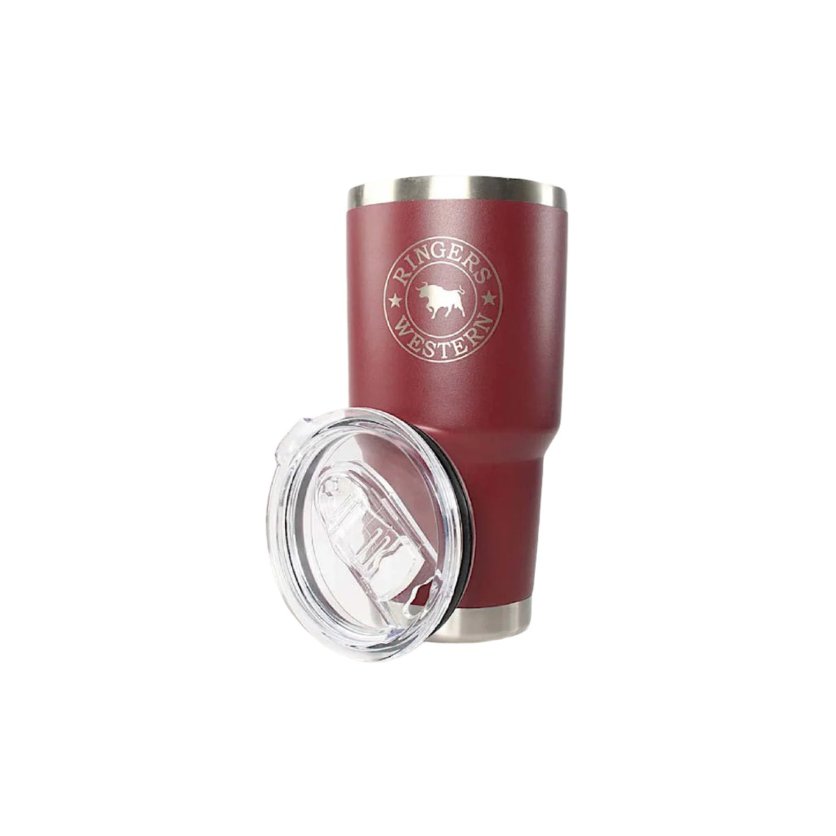 Ringers Western Yarra Powder Coated Insulated Tumbler - Maroon