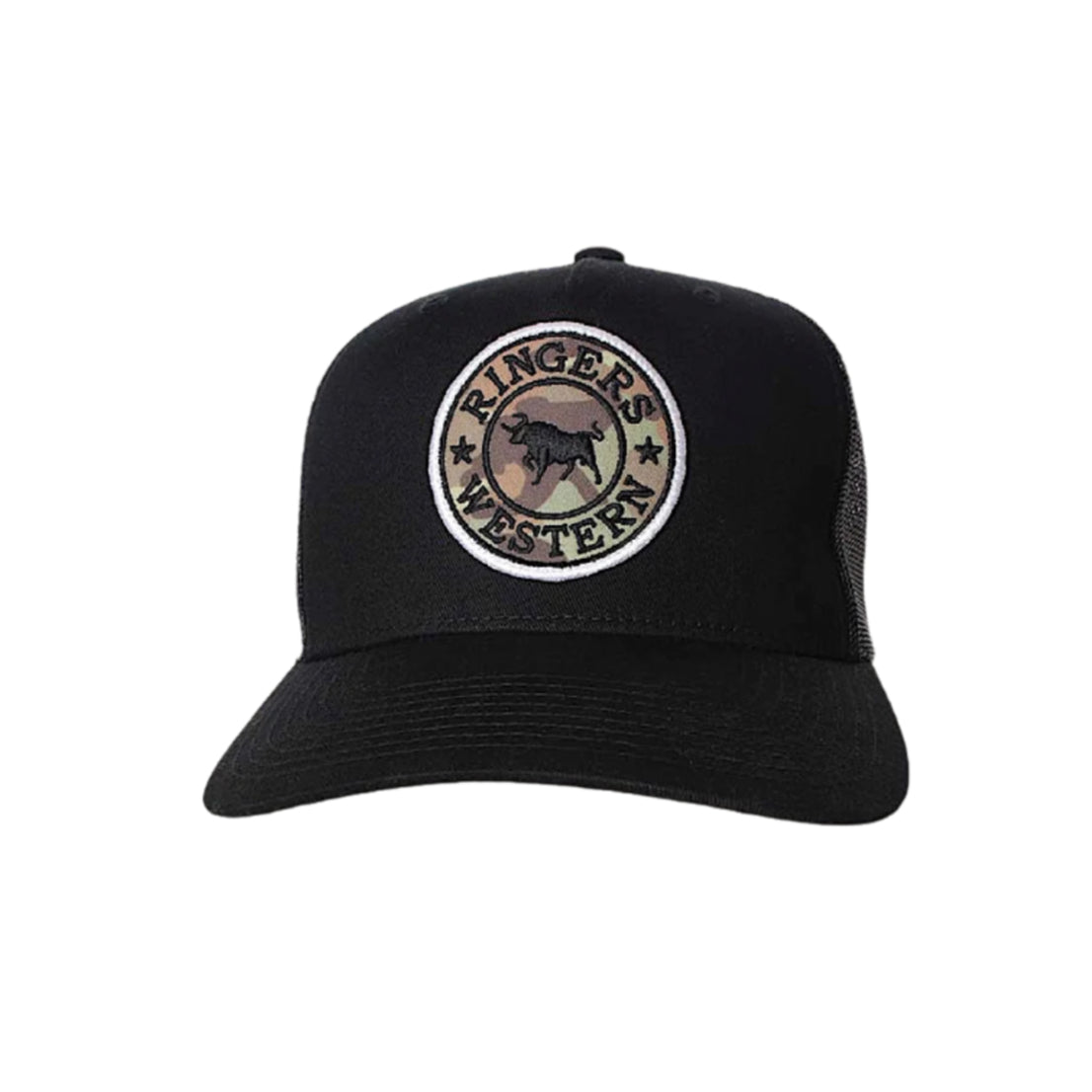 Ringers Western Signature Bull Trucker Cap - Black / Camo
