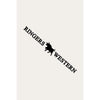 Ringers Large Long Die Cut Sticker - Black