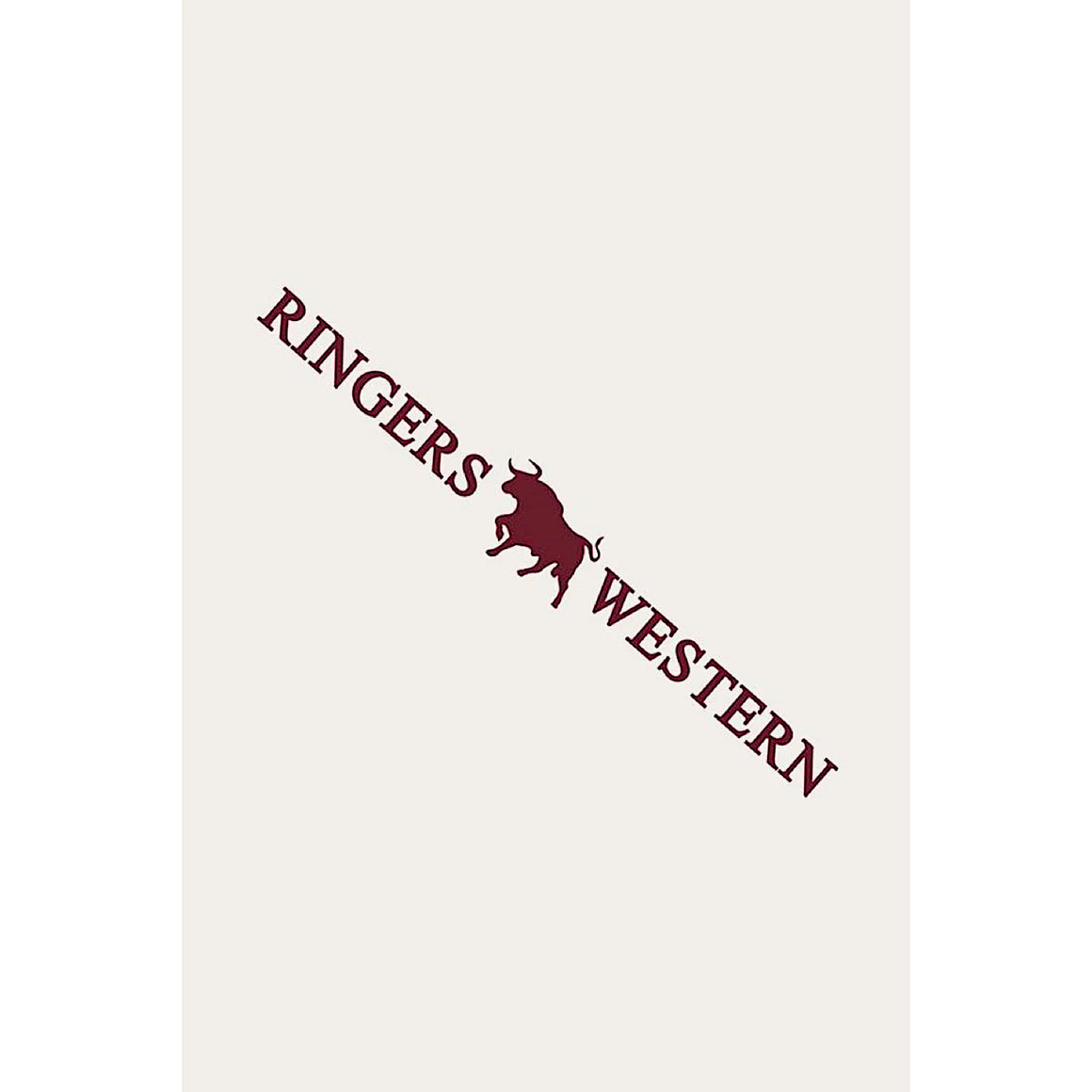 Ringers Large Long Die Cut Sticker - Burgundy