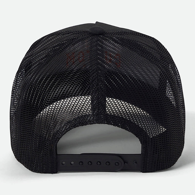 Brixton Wheaton Netplus Trucker Cap - Black/Black