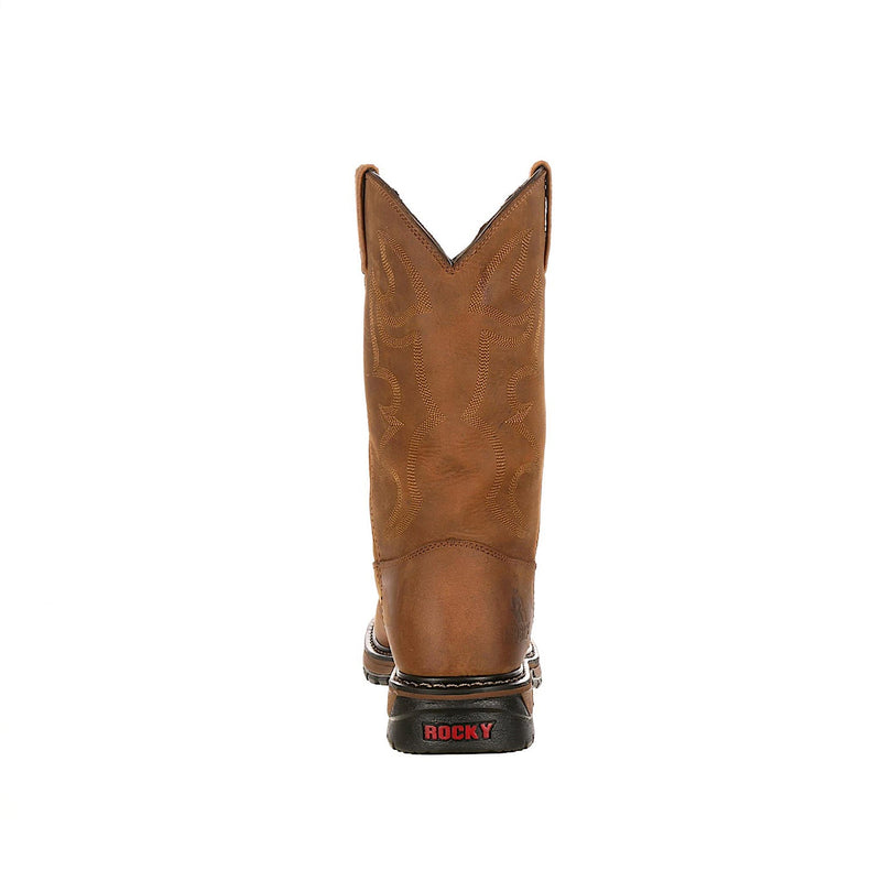 Rocky Original Ride Branson Roper Waterproof Western Boots - Aztec Crazy Horse