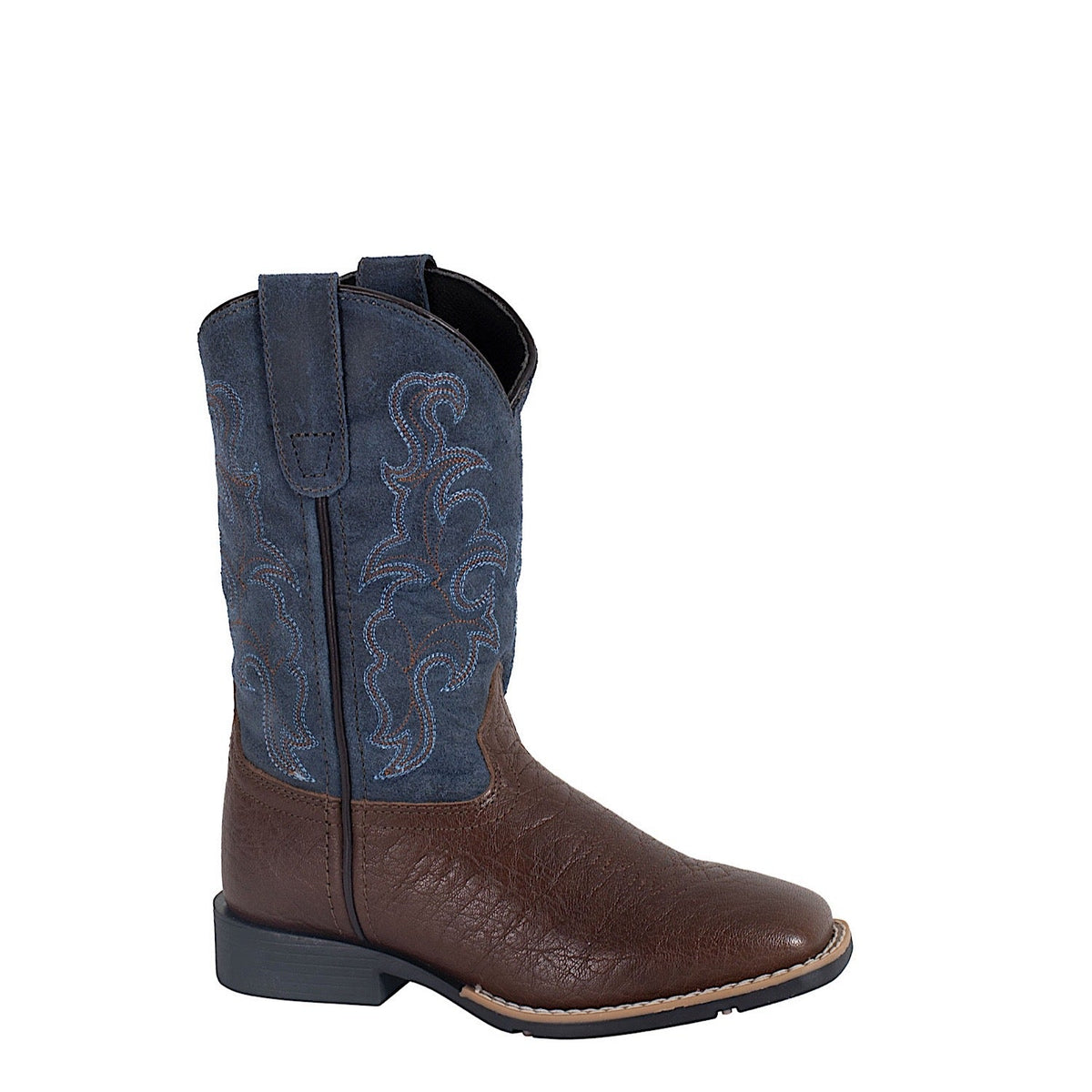 Roper BIG KIDS Gabriel - Chocolate/Waxy Blue Leather