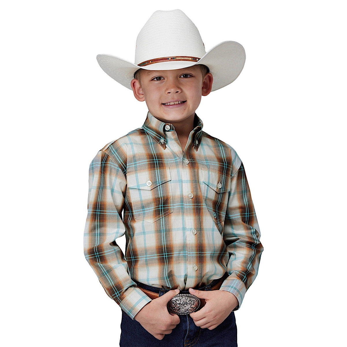 Roper Boy’s Amarillo Collection Shirt - Desert Spring