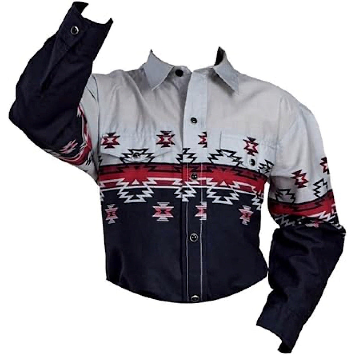 Roper Boy’s Vintage Collection Shirt - Black Aztec