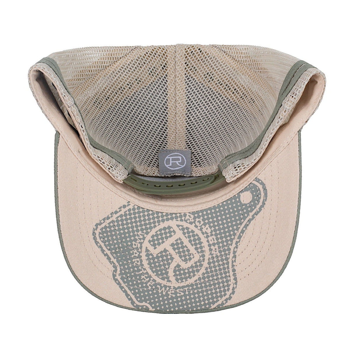 Roper Cattle Tag Trucker Cap - Olive Green