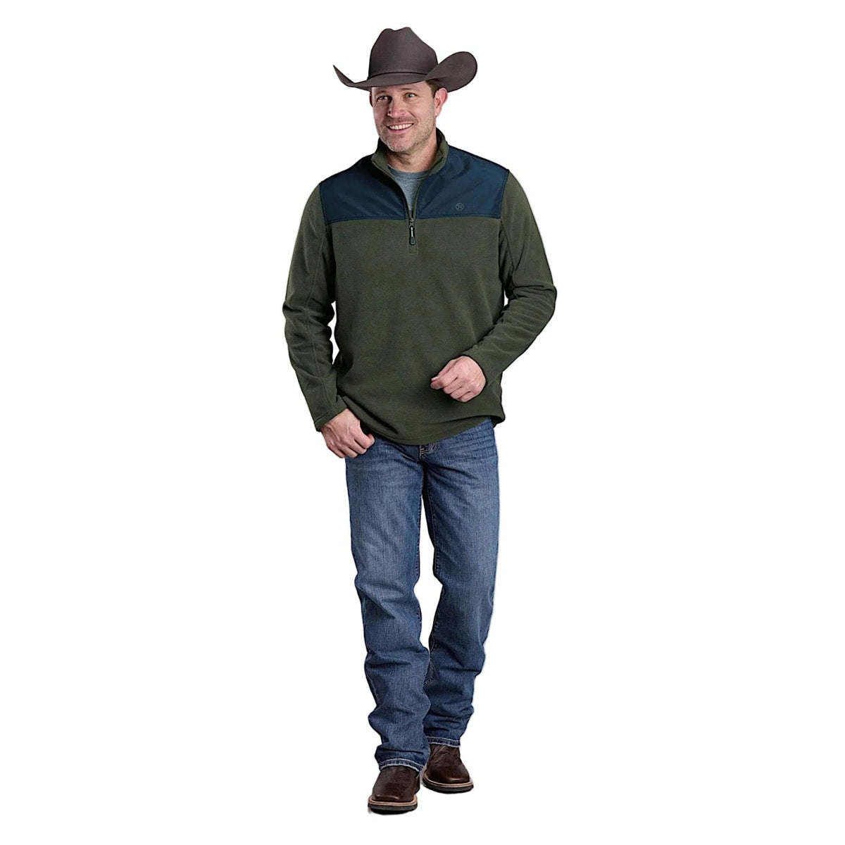 Roper Men’s Fleece Pullover - Green