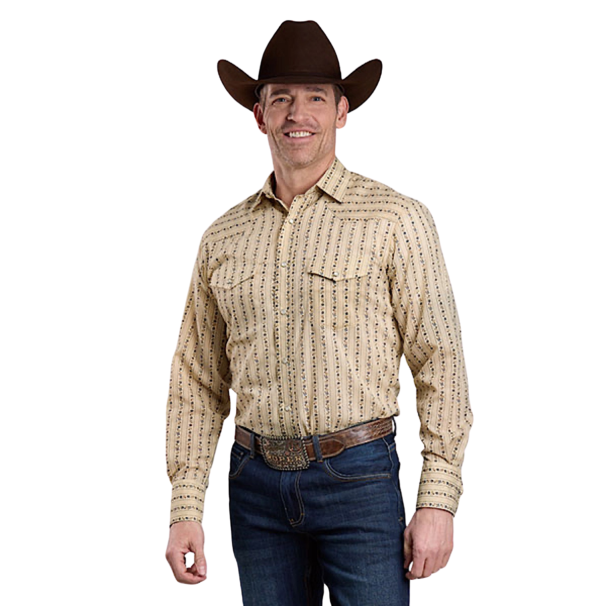 Roper Men’s Karman Classics 55/45 Shirt - Wallpaper Print