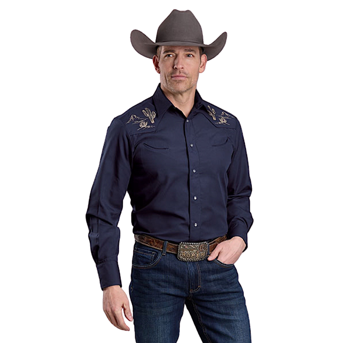 Roper Men’s Karman Special Style Shirt - Navy
