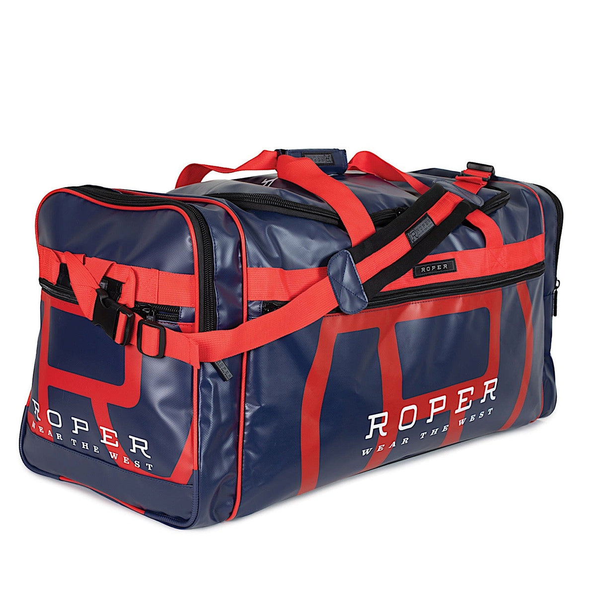 Roper PVC Duffle Bag - Navy / Red