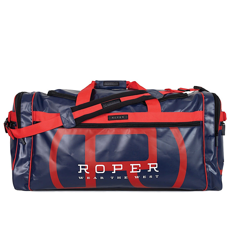 Roper PVC Duffle Bag - Navy / Red